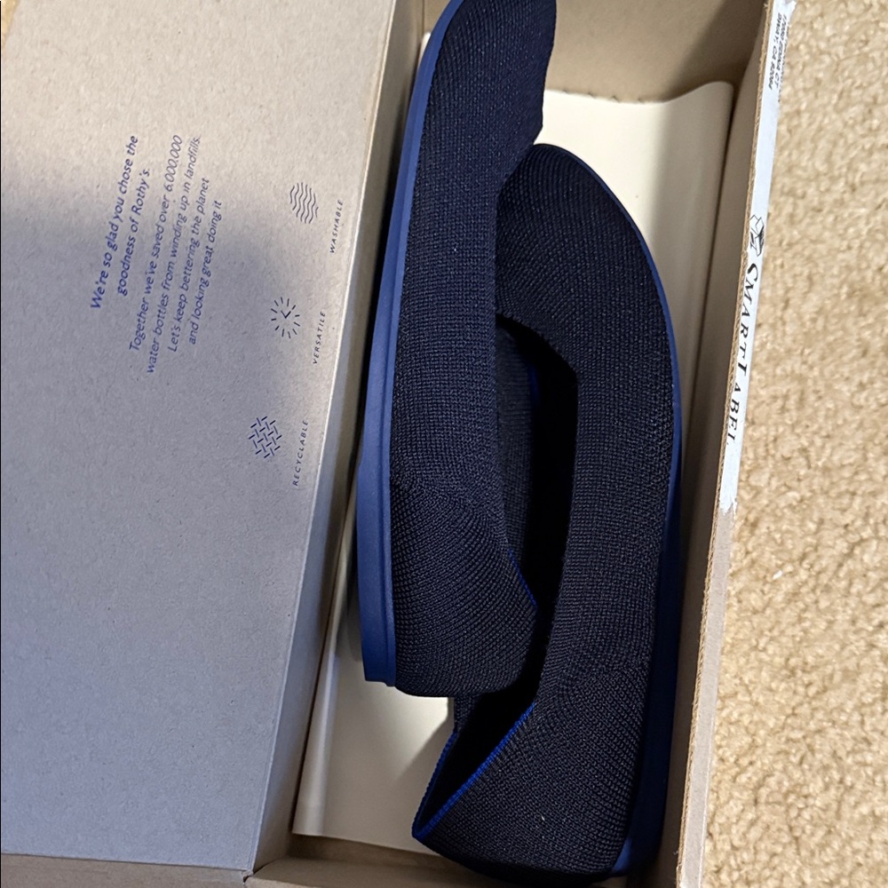 Rothy's Navy Solid Round Toe Flats - image 4